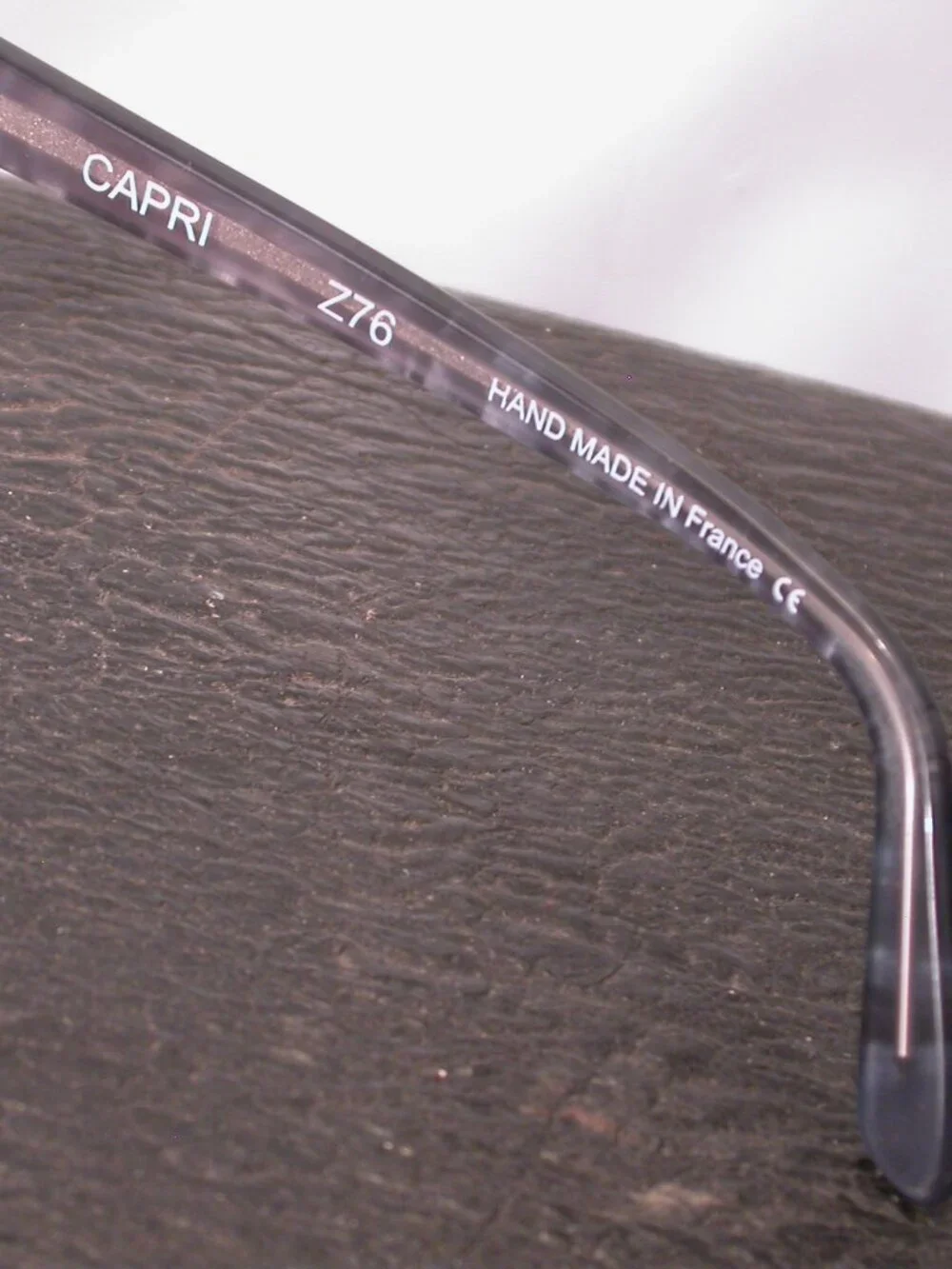 Francis Klein Capri Stylish Pearl Smoke Clear Eyeglasses Hand Made in France